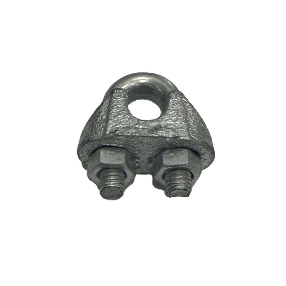 EDU GALVANİZ TEL HALAT KELEPÇESİ 6 MM 1/4 İNÇ NİKEL