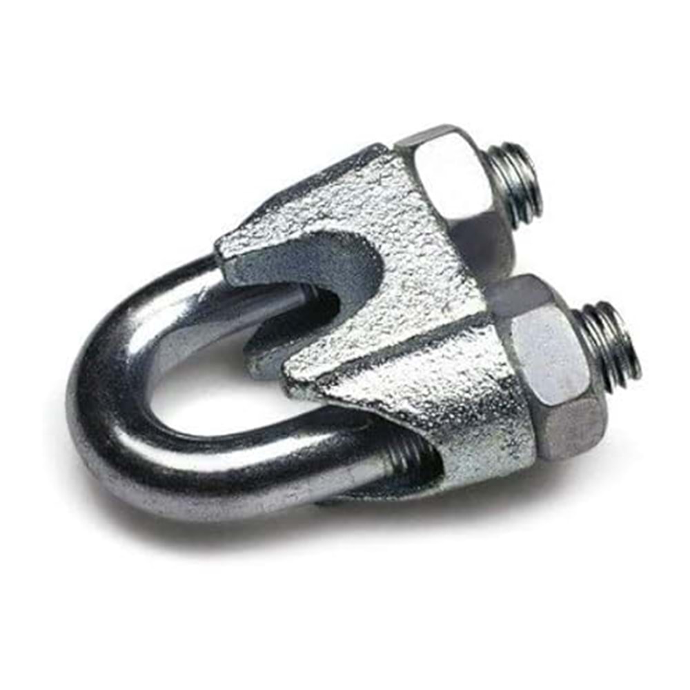 EDU GALVANİZ TEL HALAT KELEPÇESİ 11 MM 7/16 İNÇ NİKEL