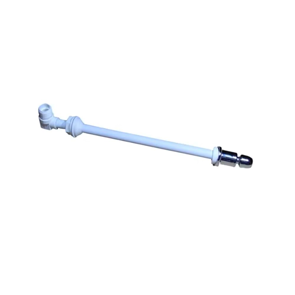 NOVA PLASTİK KROM UÇLU TAHARET BORUSU 34 CM BEYAZ