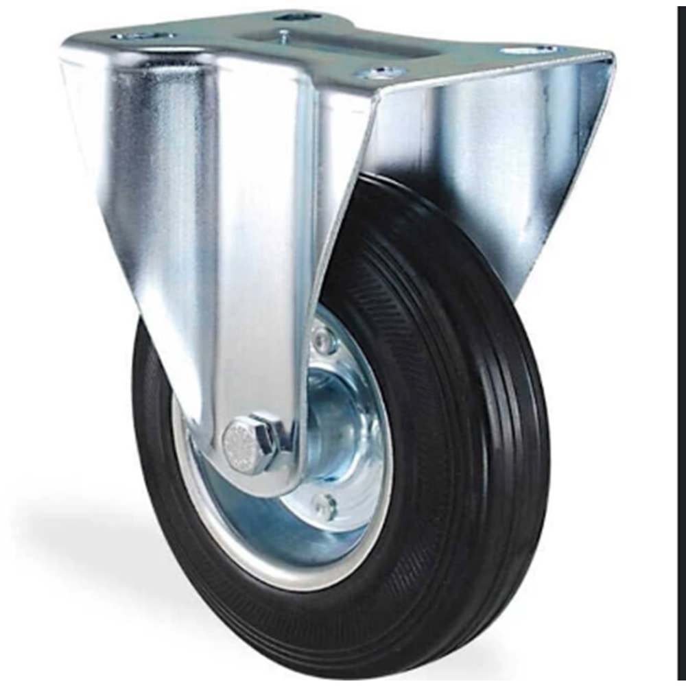 TEKERLEK SABİT METAL 150MM KROM KAMA-BUĞRA-SEZAL-ORKO-CEO