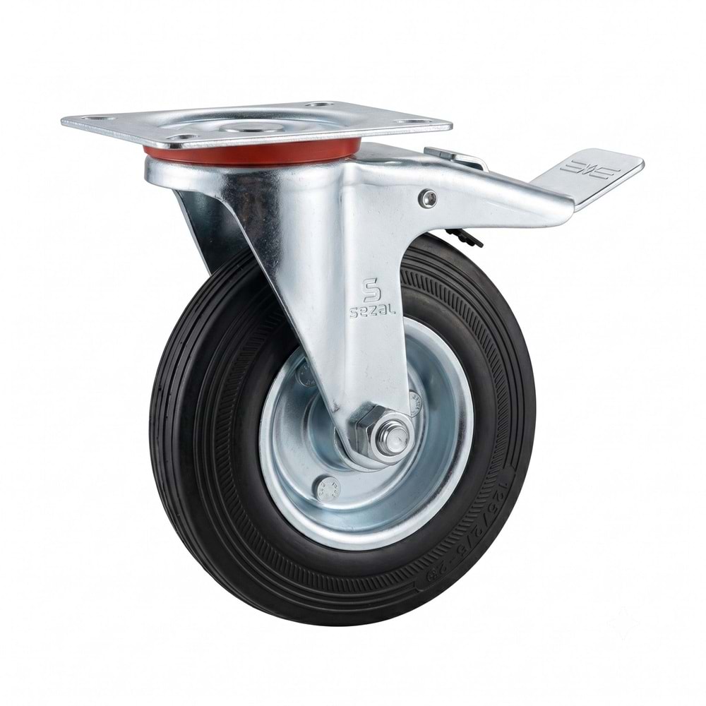 TEKERLEK FRENLİ HAREKETLİ 100/30 MM SİYAH SEZAL