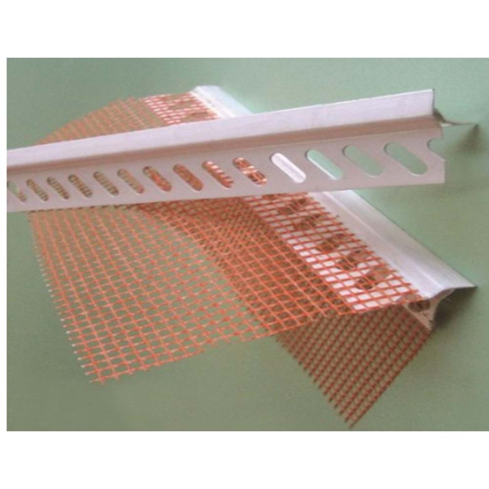 ALÇI KÖŞESİ FİLELİ DAMLALIKLI 2.50 MT BEYAZ PROPLAS