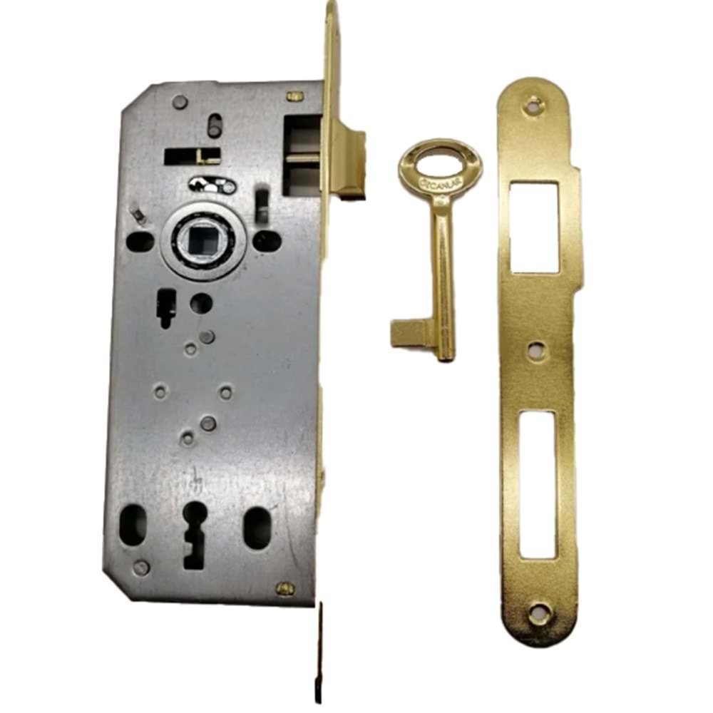 SEBU RULMANLI DIŞ KAPI KİLİDİ 40 MM SARI-KIRMIZI