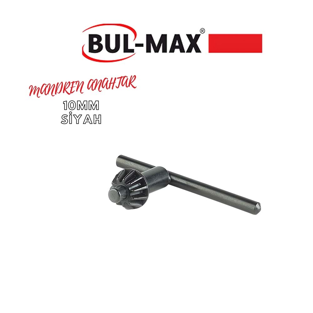 BUL-MAX MANDREN ANAHTARI 10 MM SİYAH
