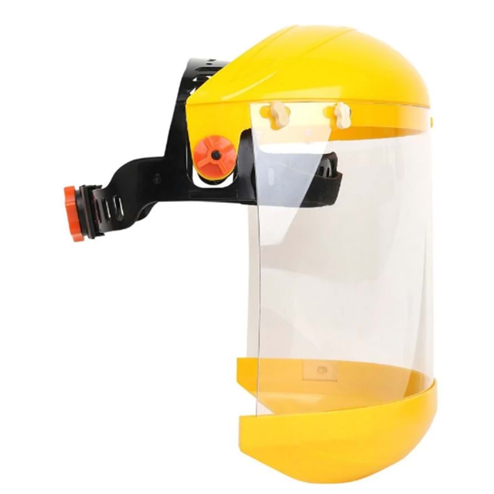 YÜZ KORUYUCU SİPERLİK VİZÖRLÜ 20*40 CM SARI ESSAFE