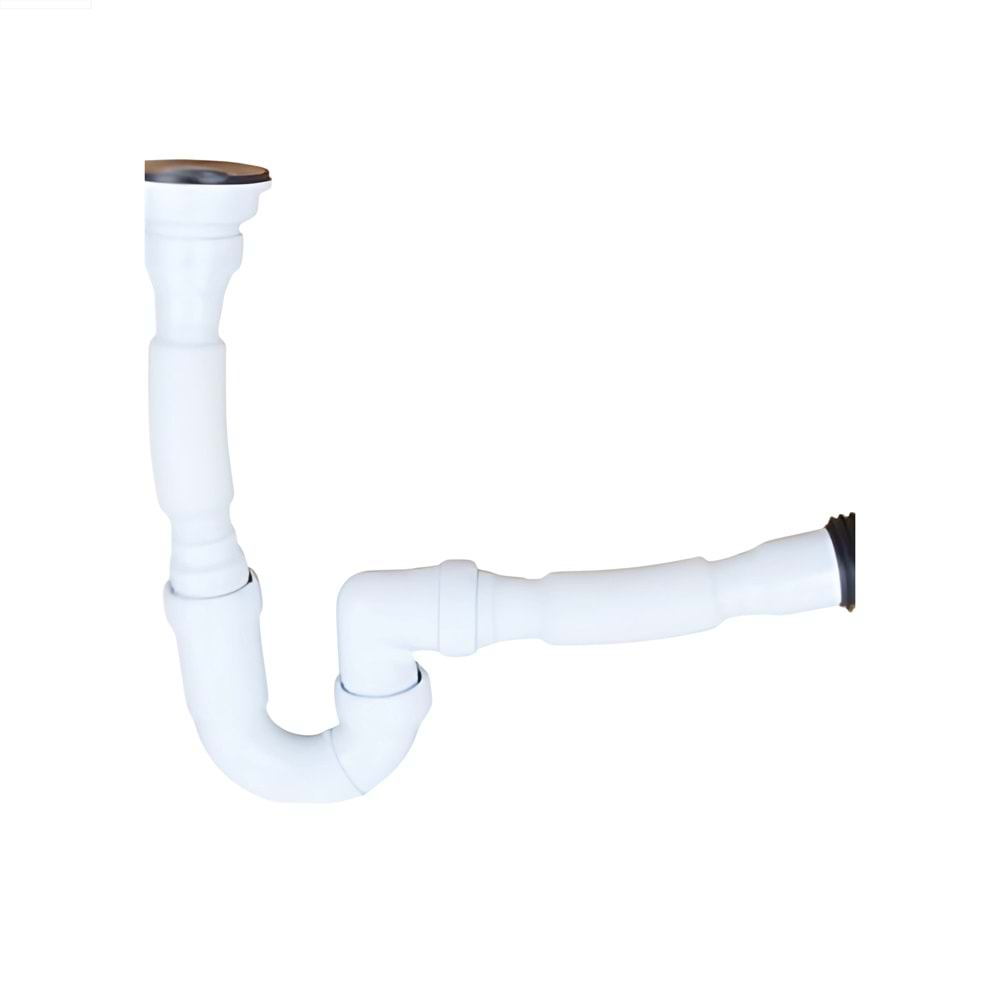 DONAU BÜYÜK SUBAP DUŞ DEVEBOYNU 1-1/2*40 MM BEYAZ