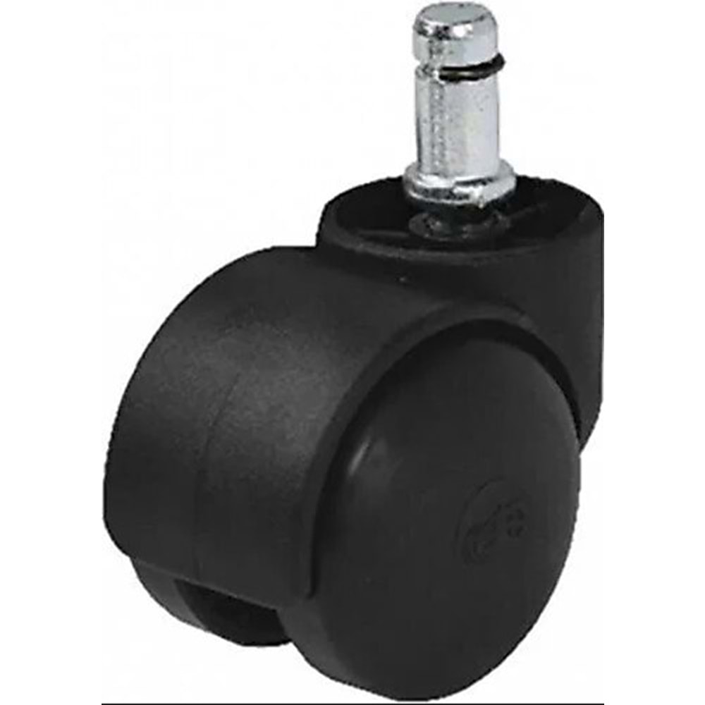 KOLTUK TEKERİ TABLALI 40 MM SİYAH HTS