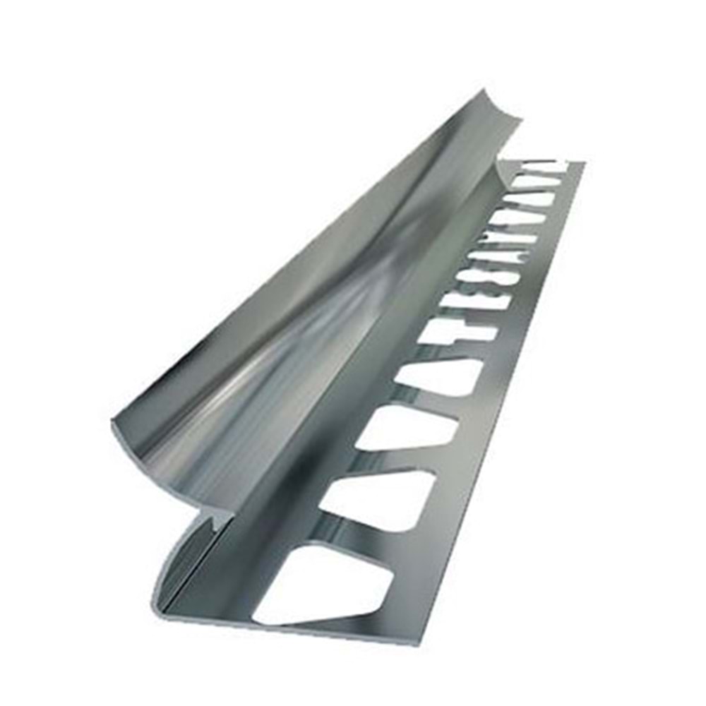 PROPLAS ALÜMİNYUM FAYANS KÖŞESİ İÇ 10 MM*270 CM PARLAK