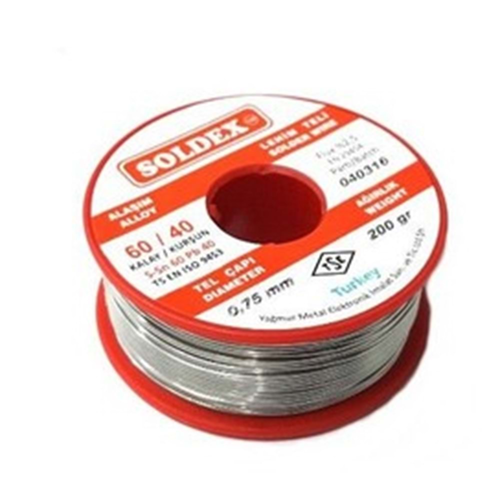 WETEC MAKARALI LEHİM TELİ 1 MM 100 GR KIRMIZI