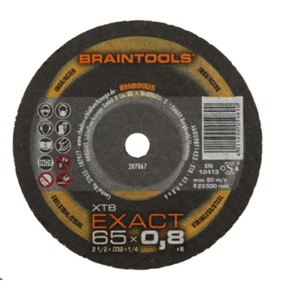 RHODUS METAL PROFİL KESME TAŞI 350*3*25.4 MAVİ-SİYAH