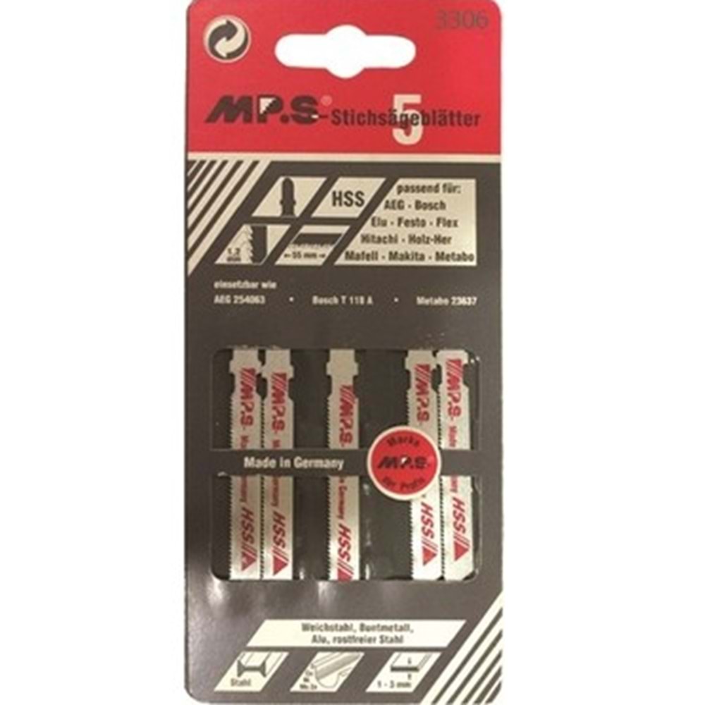 MPS METAL 1 ADET DEKUPAJ BIÇKI 75-3 MM KIRMIZI-MAVİ