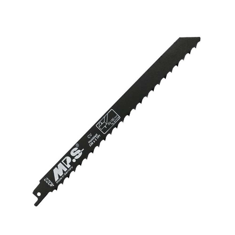 TİLKİ KUYRUGU TESTERE-AHŞAP-TEK-230 MM-MPS-SİYAH