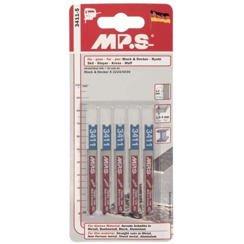 TİLKİ KUYRUGU TESTERE-METAL-200 MM-MPS-BEYAZ