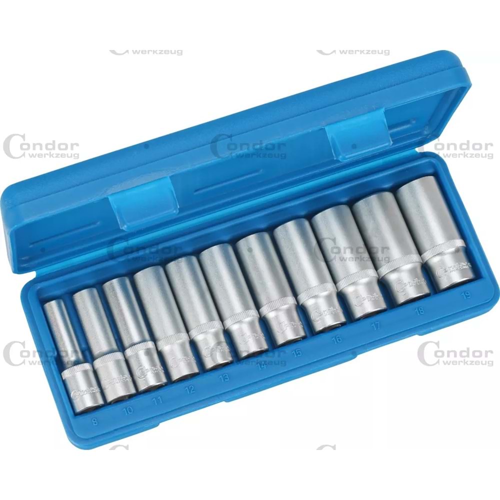 LOKMA TAKIMI UZUN-11 PCS-3/8 CONDOR KROM