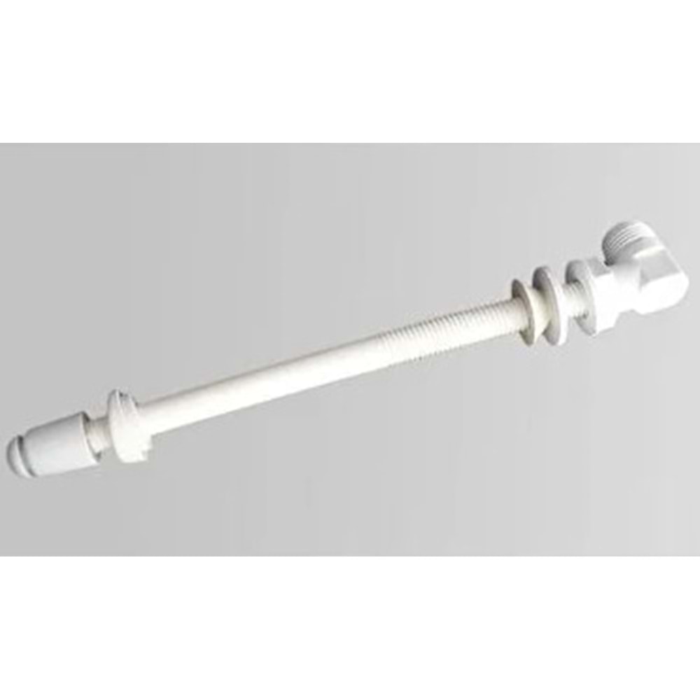 TAHARET BORUSU PLASTİK 17 CM BEYAZ ÇERMİK