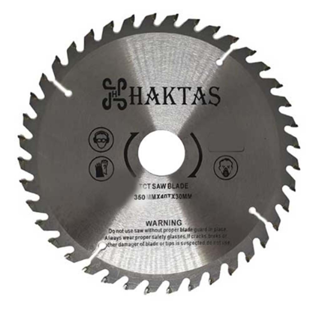 HAKTAŞ AHŞAP DAİRE TESTERE BIÇKISI 350*40T*25.4 MM KROM
