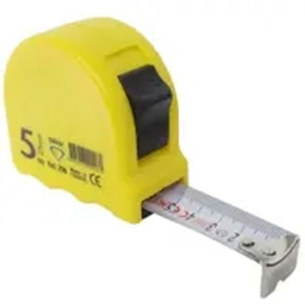 GİANT PLASTİK METRE 19 MM 5 MT SARI