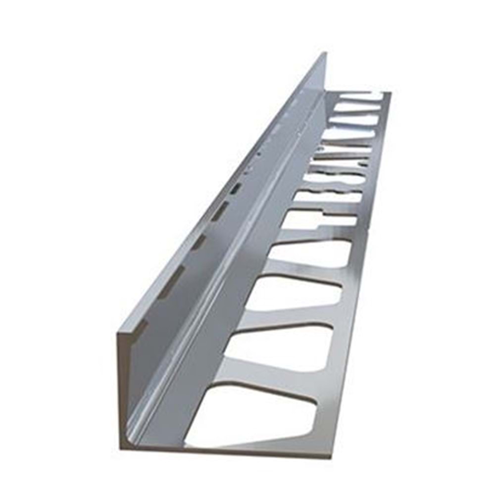 PROPLAS PARLAK FAYANS BİTİŞ PROFİLİ 12 MM*2.70 MT SİLVER