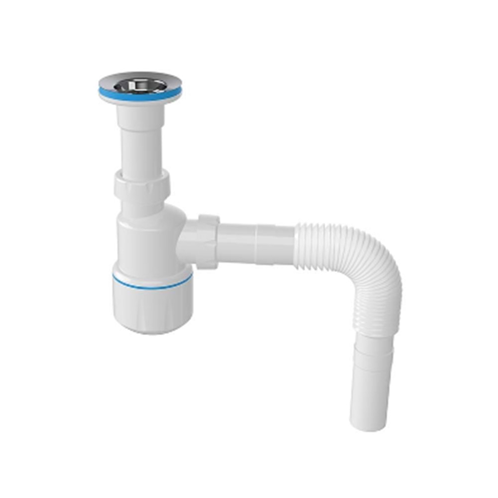 LAVABO SİFONU-MİNİ TASLI-MİNİ-NOVA-BEYAZ