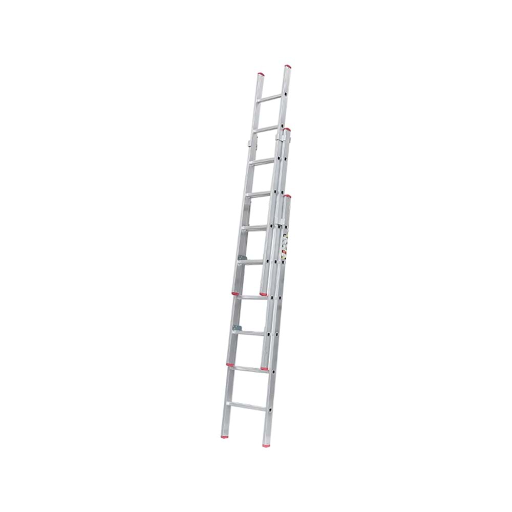 MERDİVEN PTT SÜRGÜLÜ 3 PARÇA 3X2=6 MT SİLVER VİZYON