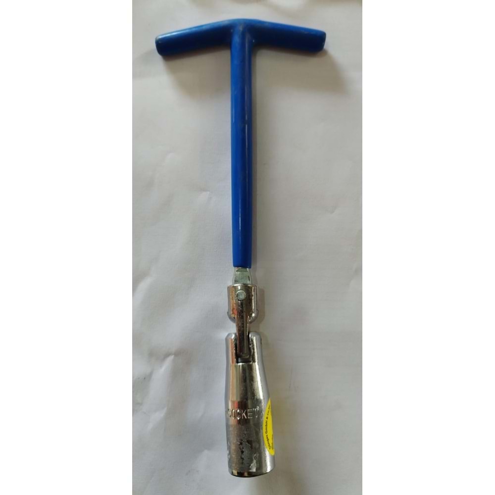 BUJİ ANAHTARI-MAFSALLI-16MM-5/8-ECO-MAVİ