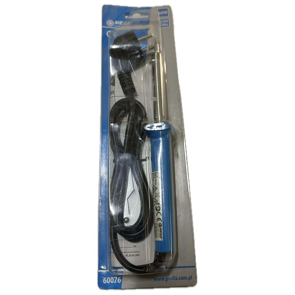 MEGA KALEM LEHİM MAKİNESİ 60 W MAVİ