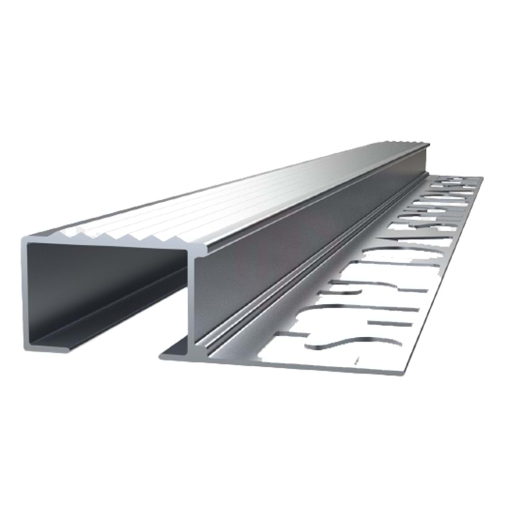 PRO MAT DÜZ-ALÜMİNYUM MERDİVEN BASAMAK ÇITASI 12 MM*2.50 MT MAT