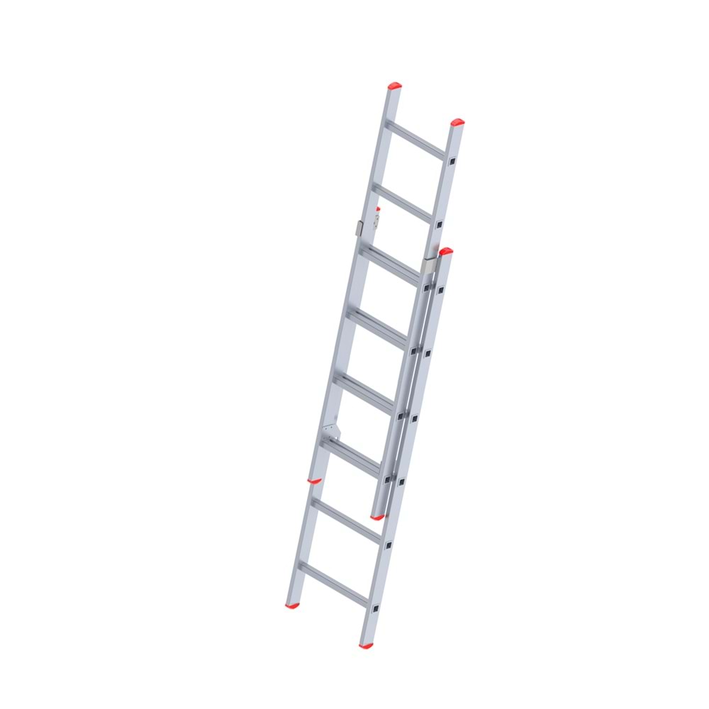 MERDİVEN PTT SÜRGÜLÜ 2 PARÇA ALM 2X2=4 MT SİLVER VİZYON