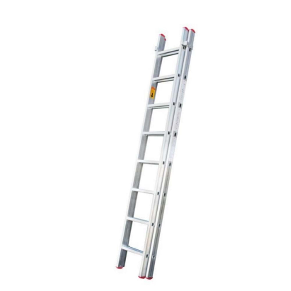 VİZYON ALÜMİNYUM SÜRGÜLÜ PTT MERDİVEN 2 PARÇA 2X2=4 MT SİLVER