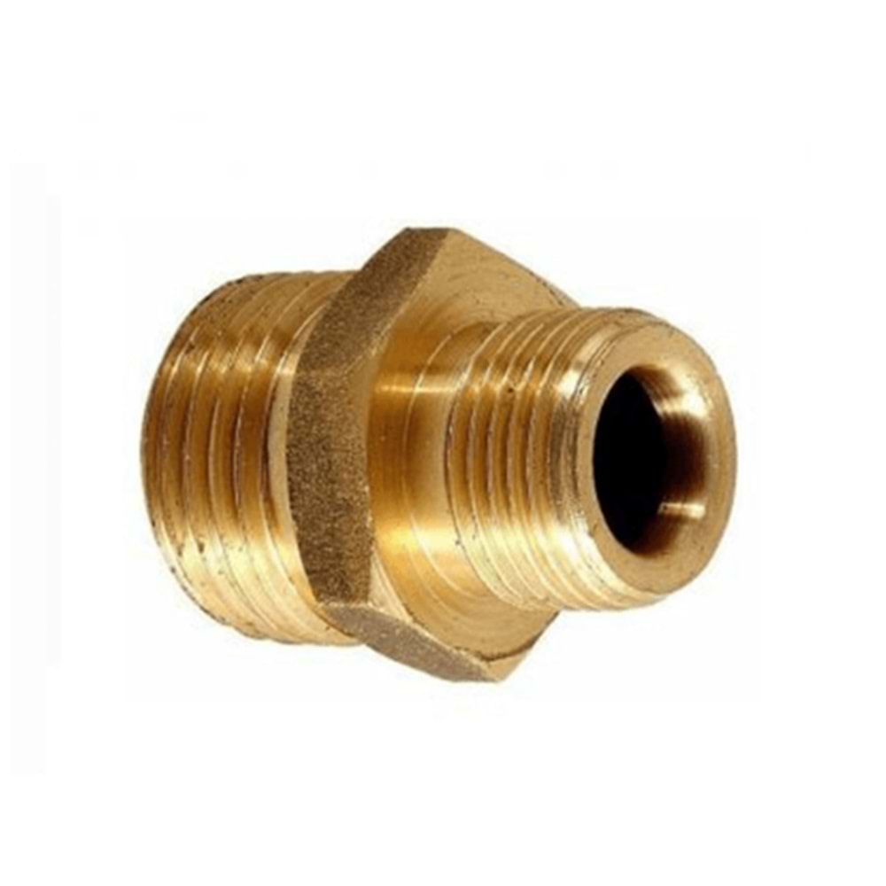 PİRİNÇ KROM NİPEL 3/8*1/4 SARI