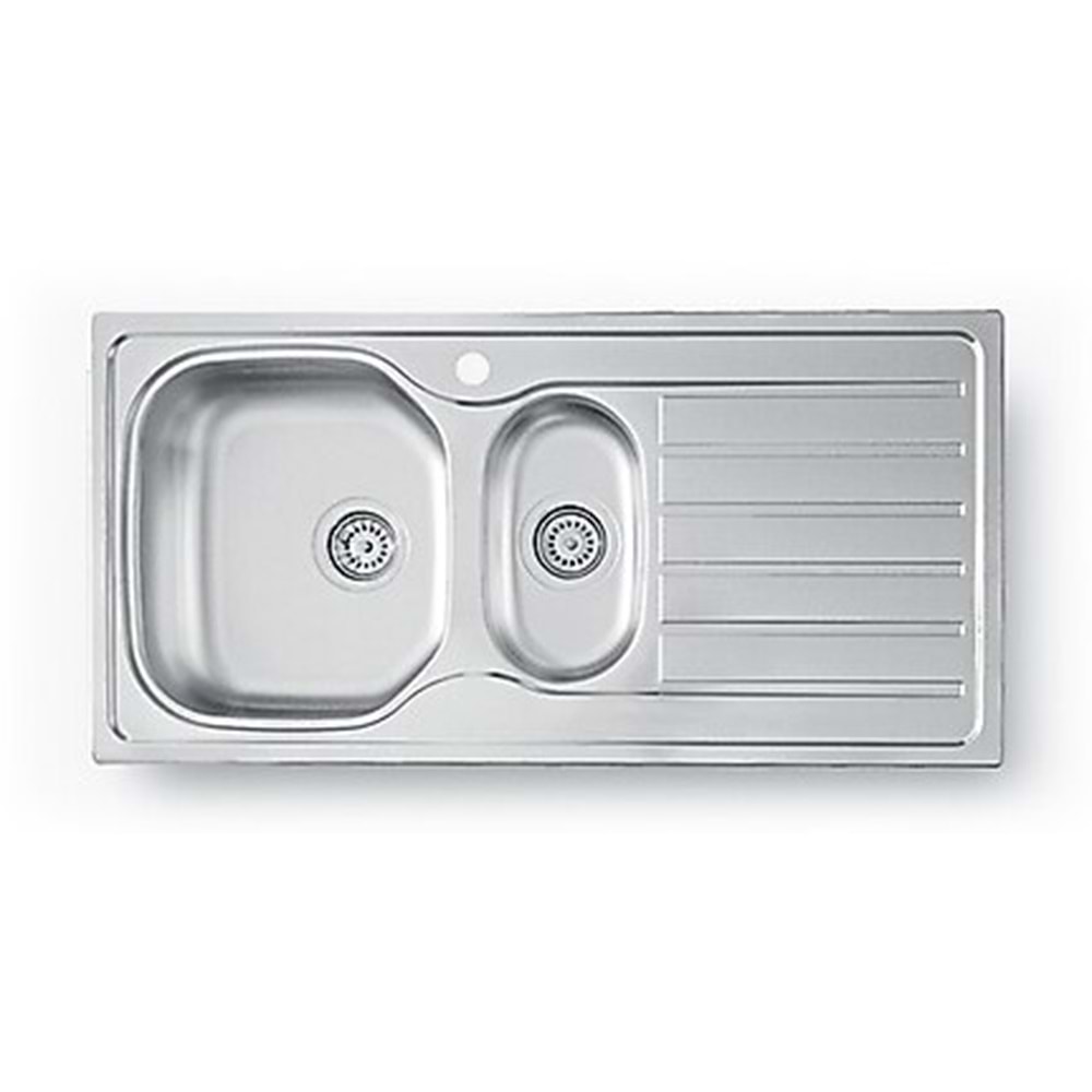 SERKROM 1.5 GÖZ-TAŞMALI MUT EVYE 50*100*0.80 MM KROM