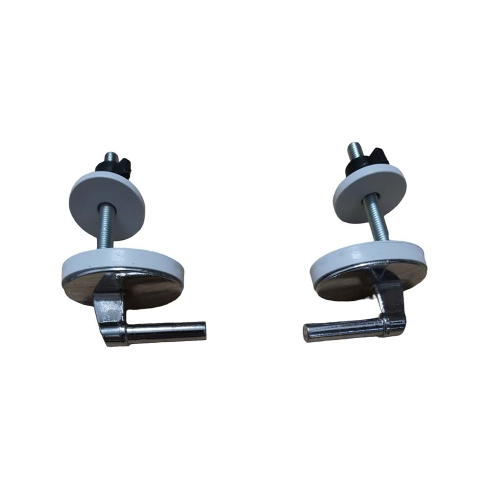 TUVALET KAPAK VİDASI ALTTAN SIKMA STD KROM-BEYAZ FOX-CANSU KAREX