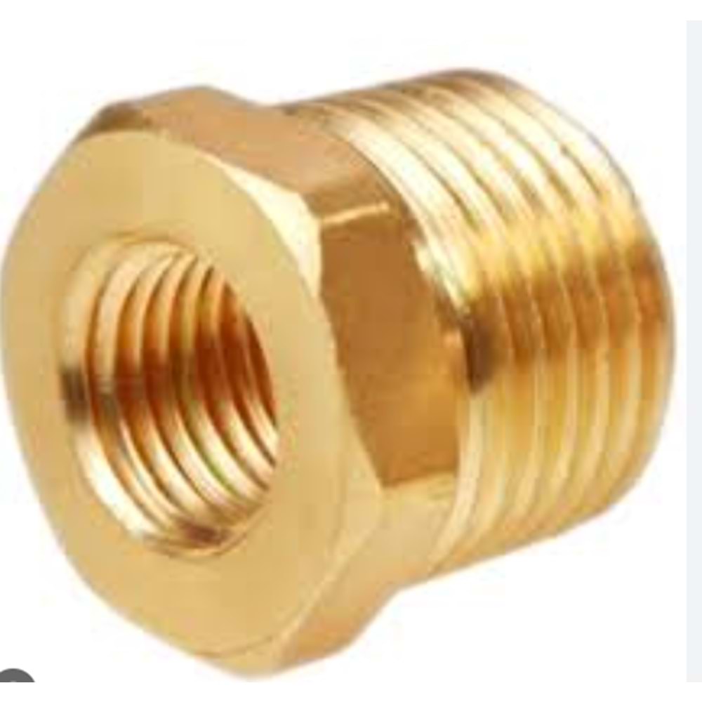 PİRİNÇ KROM BUŞ 1/2*1/4 SARI
