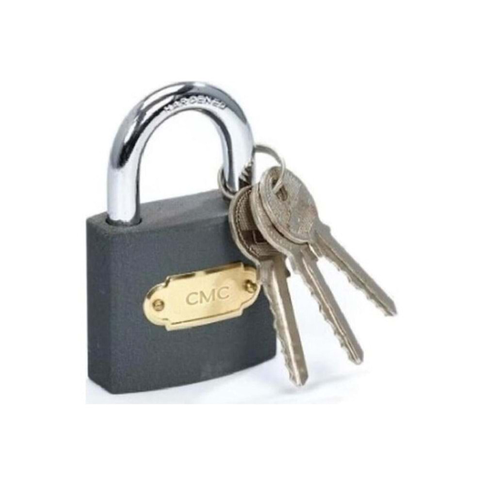 ASMA KİLİT GRİ-KISA HALKA-50 MM-CMC-GRİ