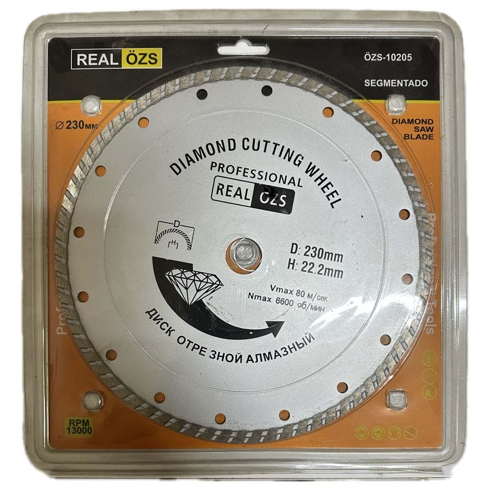 REAL ÖZS TURBO SERAMİK KESME TEPSİ 230 MM GRİ