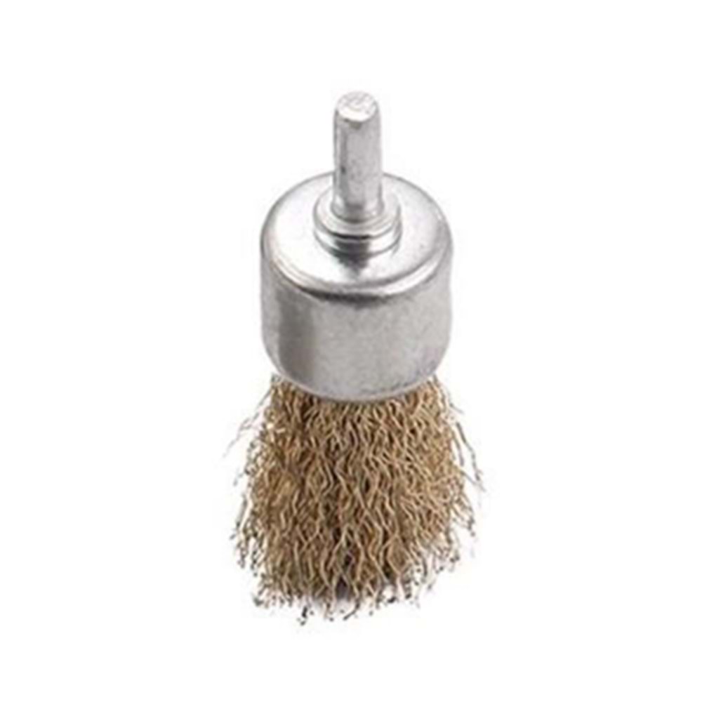 B.H.D PİMLİ KONİK TEL FIRÇA 17 MM SARI