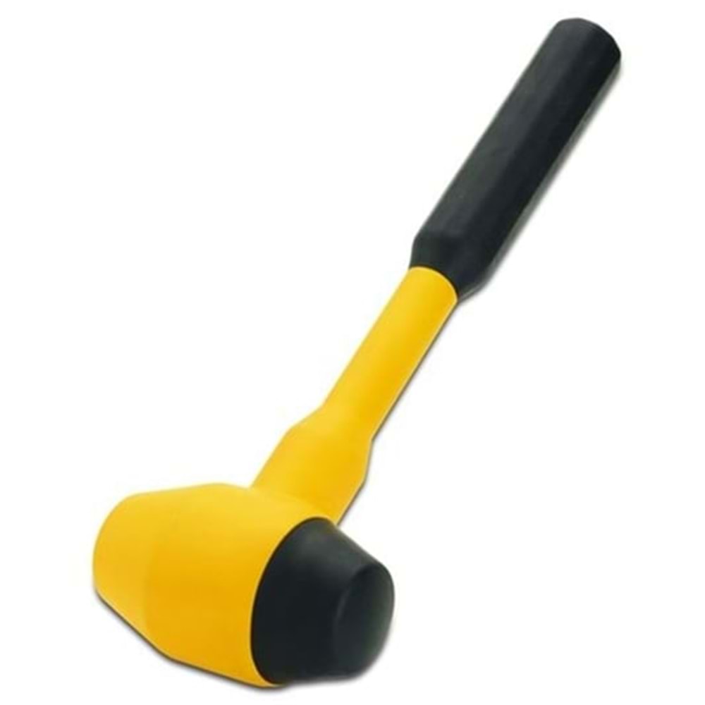 TOKMAK LASTİK SAPLI 12 OZ SARI-SİYAH LAP