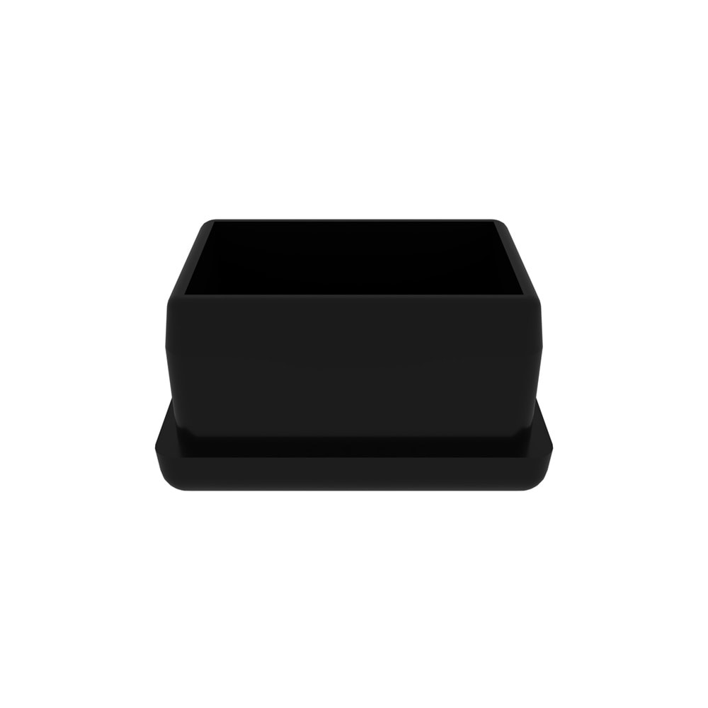 İÇ TAPA-DÜZ PROFİL TAPASI DİKDÖRTGEN 20*30 MM SİYAH