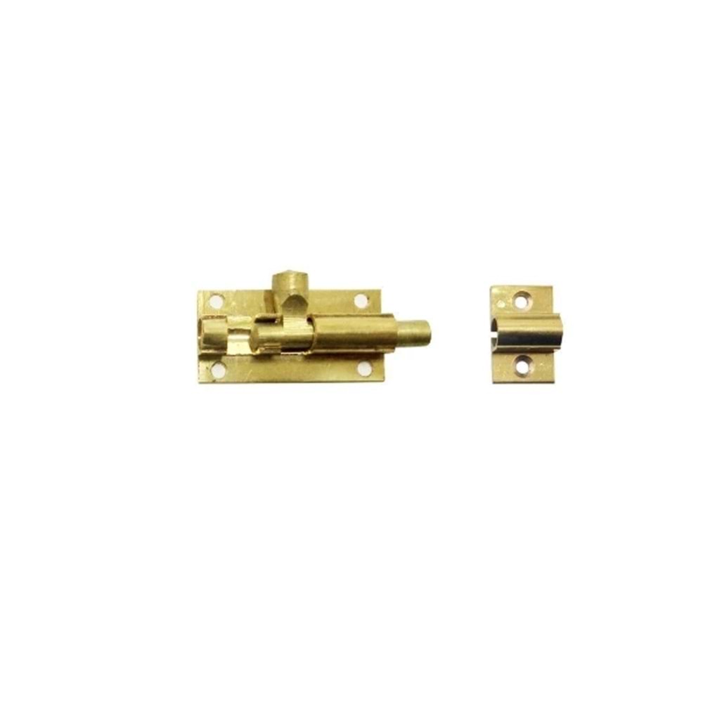 555 PİRİNÇ METAL MAVZER SÜRGÜ 50 MM SARI