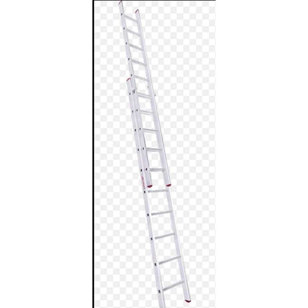 MERDİVEN PTT SÜRGÜLÜ 2 PARÇA 2*6=12 MT SİLVER VİZYON