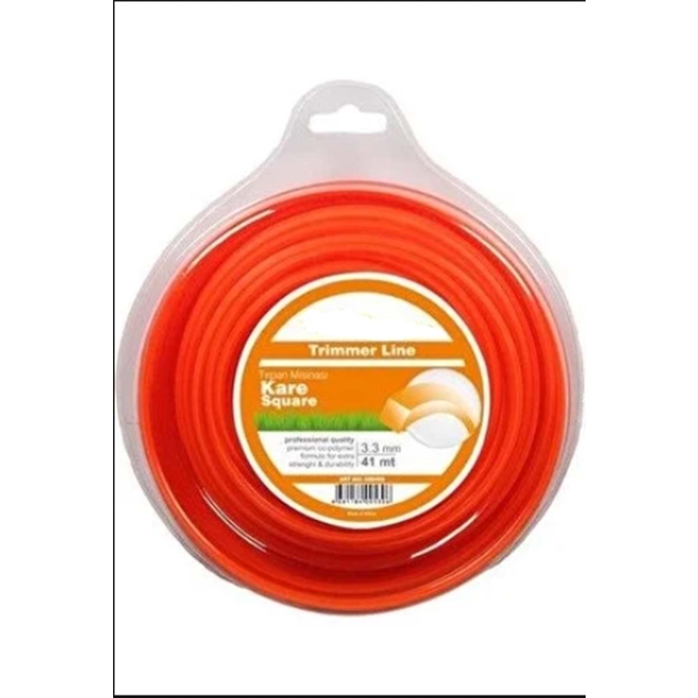 OT BİÇME MİSİNASI OVAL 1.65MM*15 MT TURUNCU THREE STAR