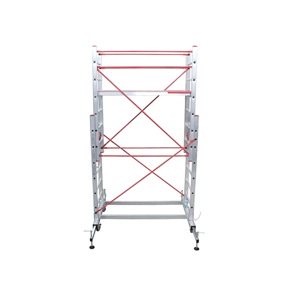 MERDİVEN İSKELE TELESKOPİK 2*2=4 MT SİLVER VİZYON