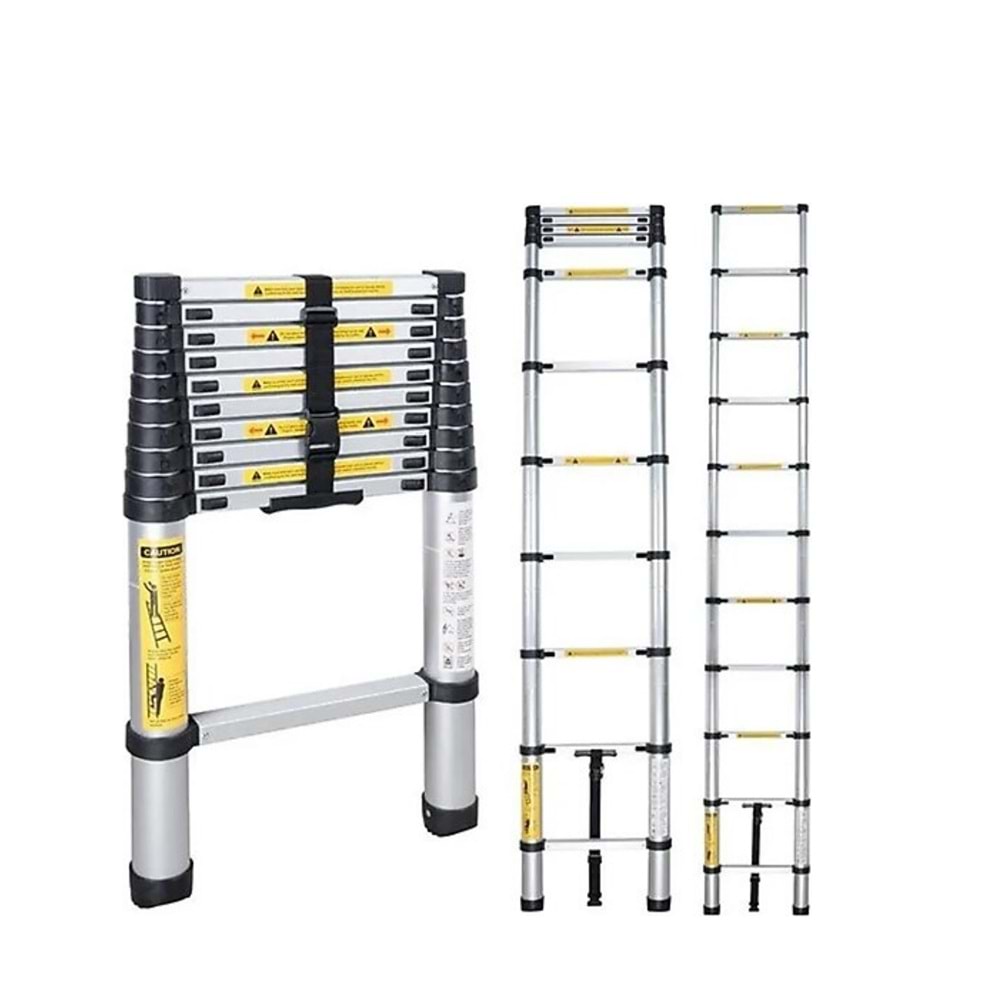 VİZYON TELESKOPİK MERDİVEN 2.90 CM SİLVER