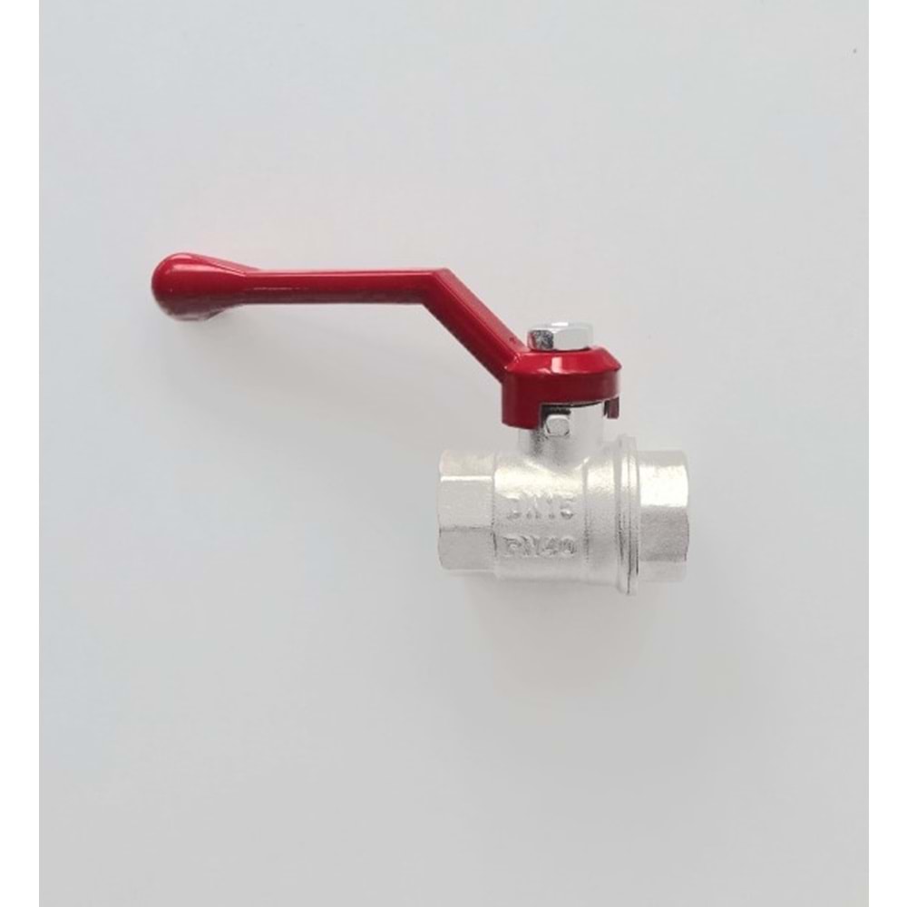 BİLYALI VANA-DN15-PN40 ORTA-1/2 İNÇ-GTN-KIRMIZI