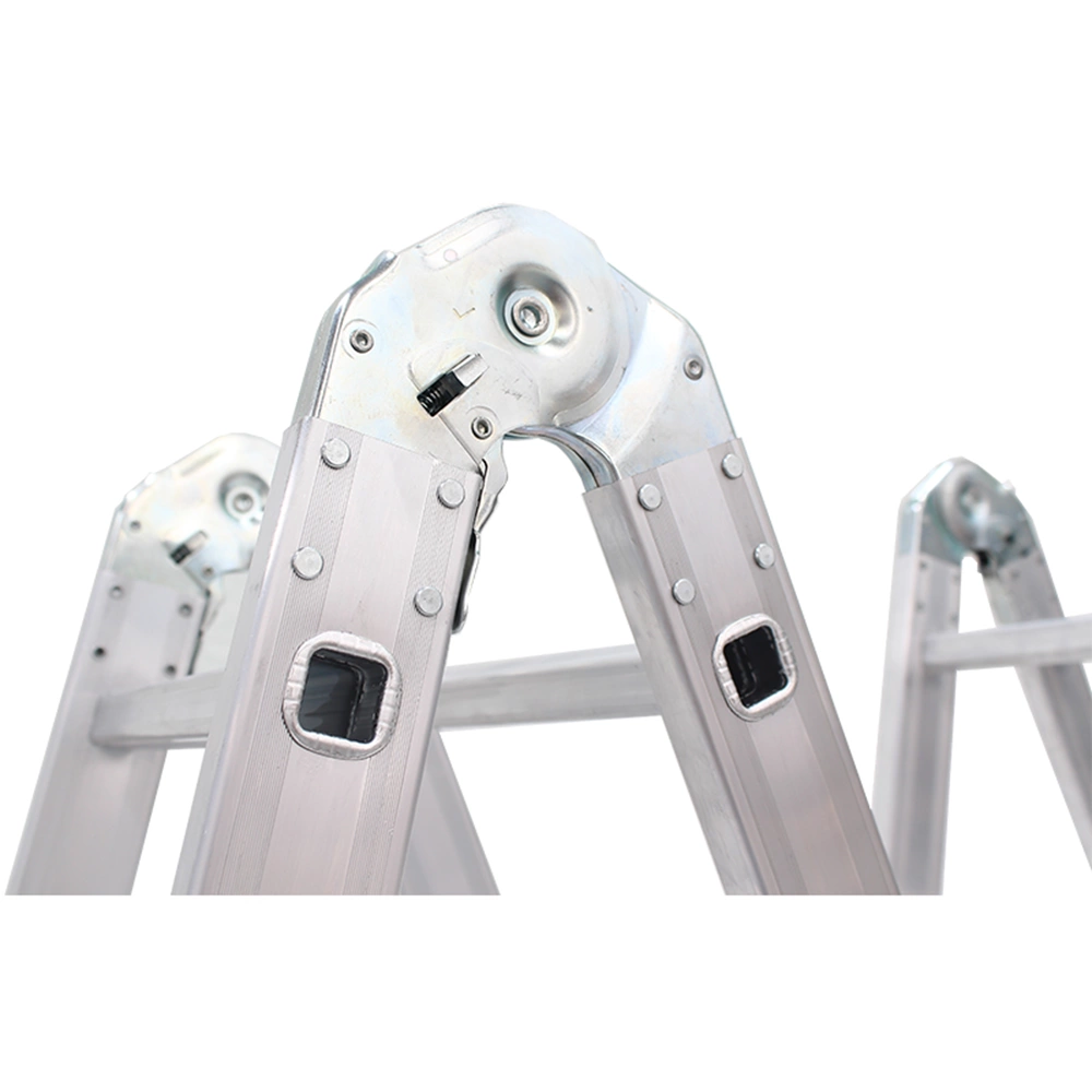 MERDİVEN AKROBAT ALÜMİNYUM 4*4= 16 BASAMAK KROM VİZYON