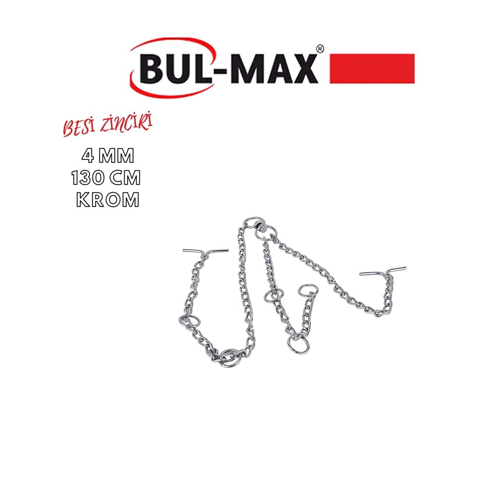 BUL-MAX BESİ ZİNCİRİ 4 MM*130 CM KROM