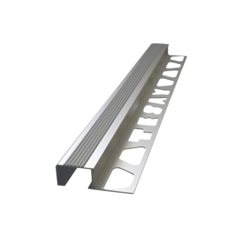 PRO ALÜMİNYUM DÜZ MERDİVEN BASAMAK ÇITASI 10 MM*2.50MT PARLAK