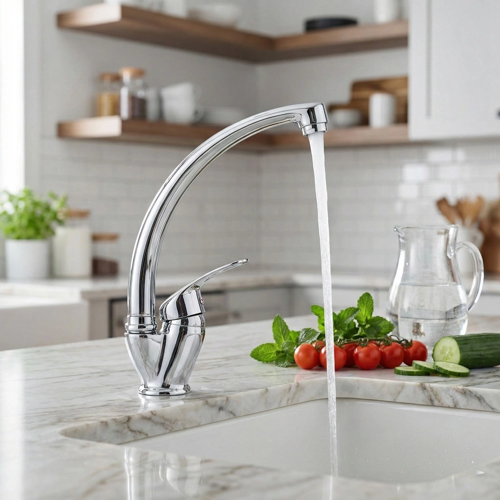 MUTFAK ÇEŞMESİ MİX KUĞU KLASİK TM004 KROM Y.A.Ş