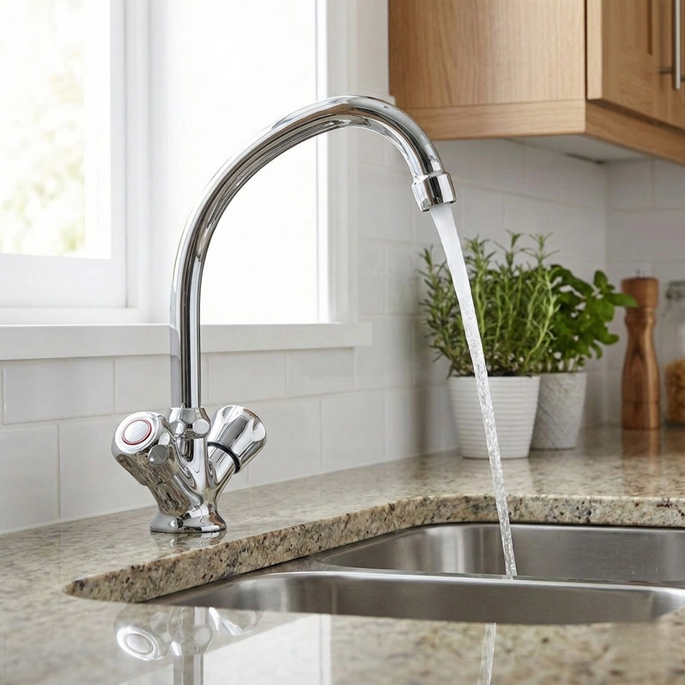 MUTFAK ÇEŞMESİ ACEM KUĞU ALTTAN K003 KROM Y.A.Ş