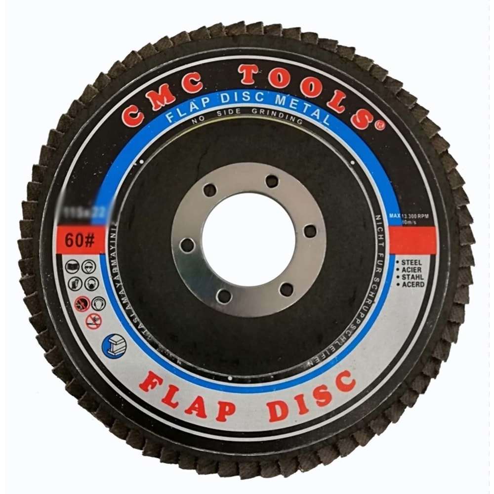CMC METAL FLAP DİSK 115*60 KUM